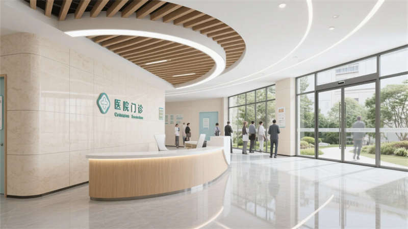 疗愈绿洲，光影共生——合肥6000平医院装修设计效果图
